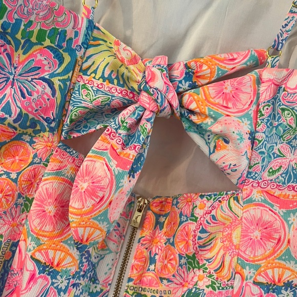 Lilly Pulitzer Pink and Blue Floral Mini Dress - Picture 4 of 7